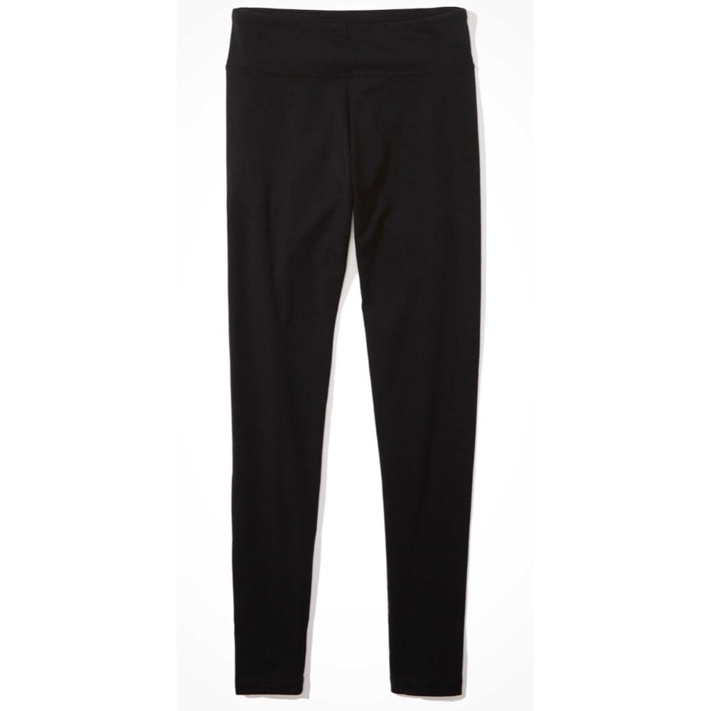 AERIE Black Cotton Leggings S